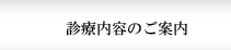 診療内容のご案内